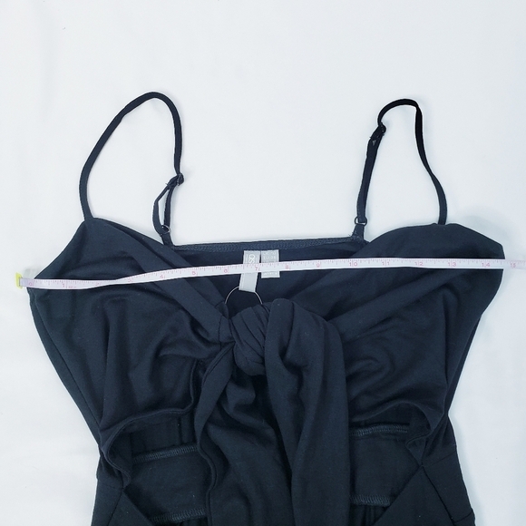NWT ASOS Cami Jumpsuit with Tie Knot Front Black Jersey - Picture 5 of 9